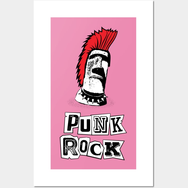 Easter Island Punk Rock Wall Art by atomguy